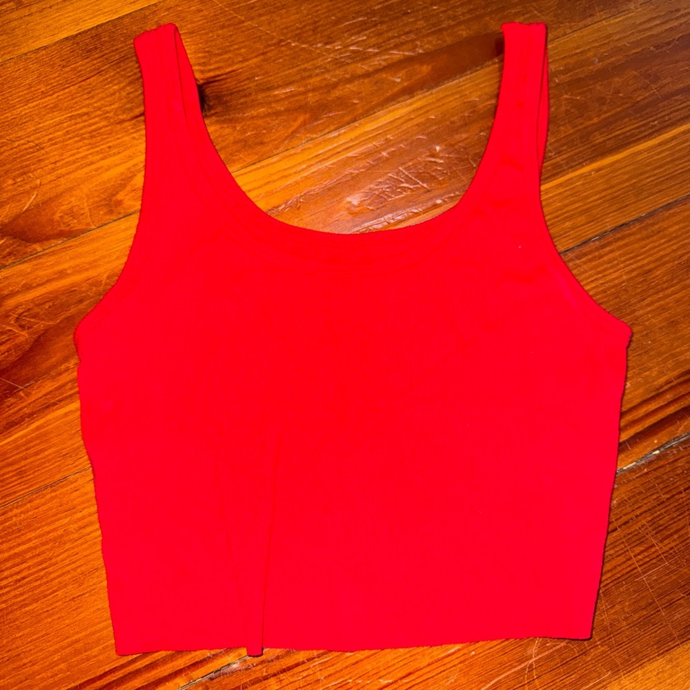 Red Sleeveless Women's Top